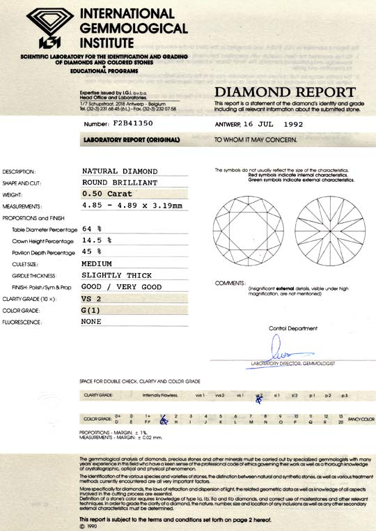 Foto 9 - Diamant 0,50ct Brillant IGI Halb Karaeter Top Wesselton, D6044