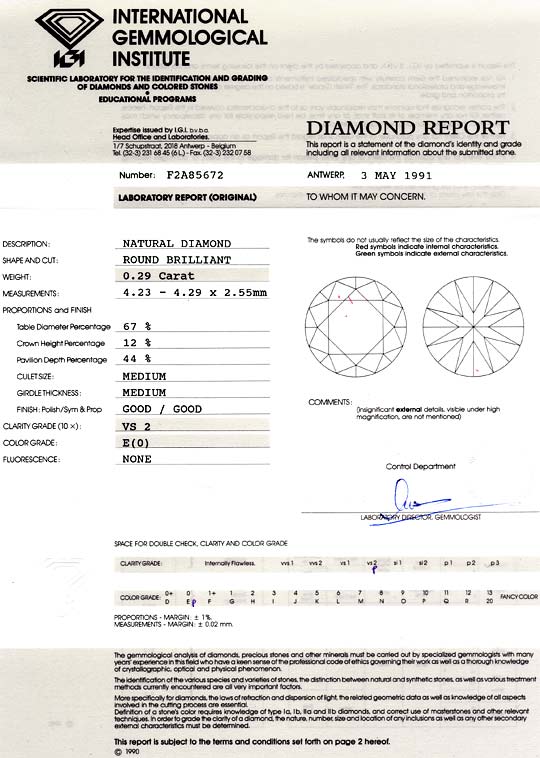 Foto 9 - Diamant 0,29 ct Brillant IGI Hochfeines Weiss River VS, D6045