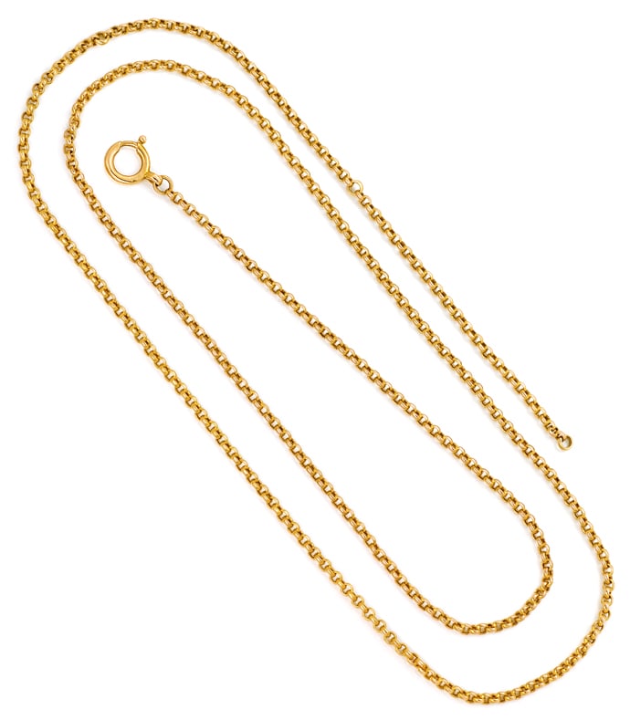 Foto 3 - Antike Erbsenkette in drei Längen bis 86cm 14K Gelbgold, K3298