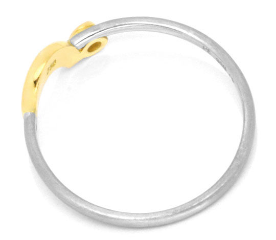 Foto 3 - Platin-Gold-Brillant-Ring, Mond Sterne Design, S3655